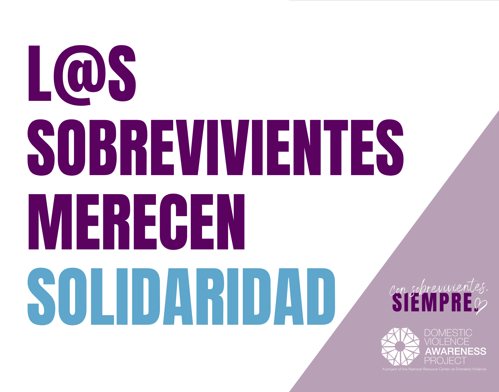 L@s sobrevivientes merecen solidaridad