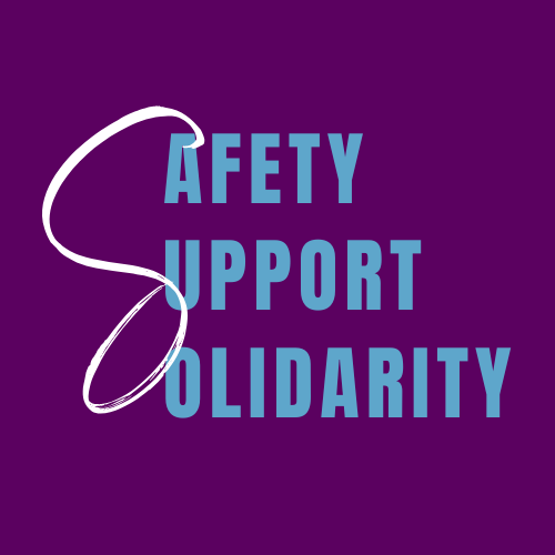 Safety, Support, Solidarity logo
