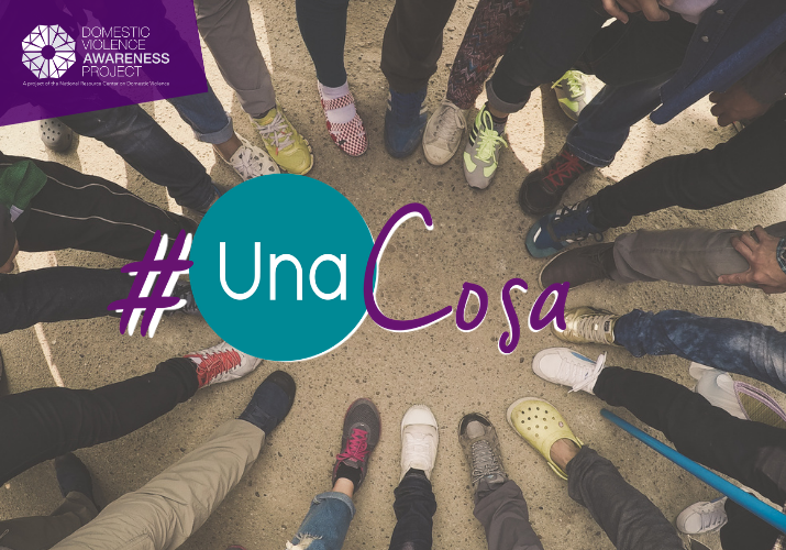 #UnaCosa Birds eye view of a circle of people's feet.