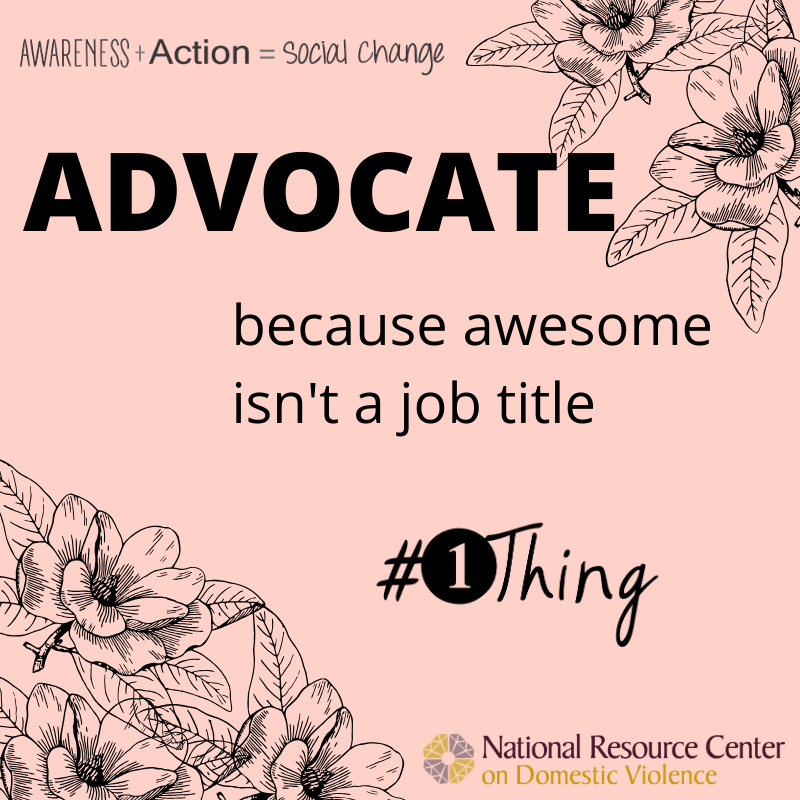 Advocate, because awesome isn't a job title.