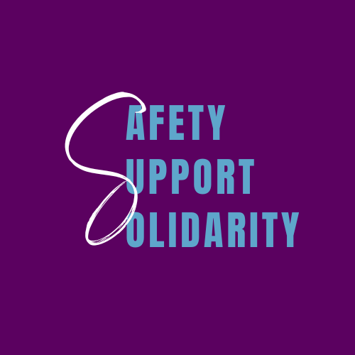 Safety, Support, Solidarity logo